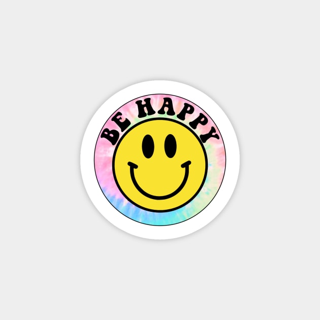 Pastel Tie Dye Be Happy Sticker by lolsammy910